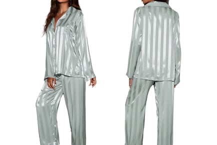 Women Stripe Pyjamas Set - Six Colours & UK Sizes 8-14!