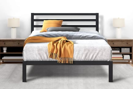 Metal Bed Frame With Optional Memory Foam Mattress