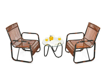 Two Seater Rattan Bistro Furniture Set