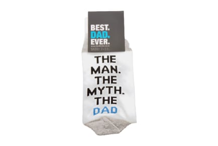 BEST DAD EVER Fathers Day Socks 3 Types