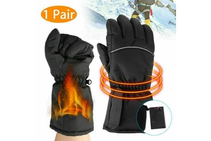 Electric Waterproof Heated Skiing Gloves