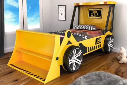 Kids JCB Yellow Digger Bed