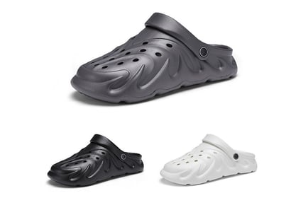 Rubber Cut-Out Sandals - 3 Colour & 5 Size Options