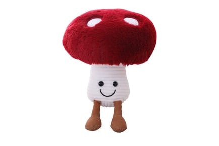 Plush Mushroom Pillow - 4 Size Options