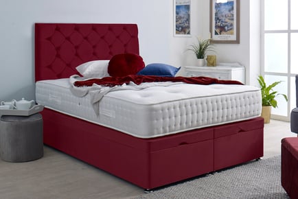 Luxury Ottoman Plush Velvet Bed Set - 5 Sizes & 3 Colours