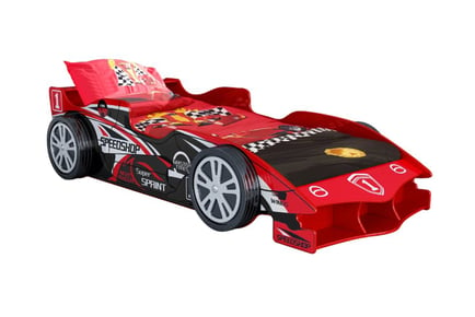 Kids Red Speed Racer Car Bed