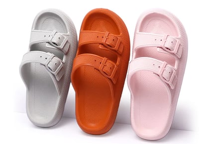 Women's Indoor Sliders - Pink, Orange, Grey, Black & Khaki