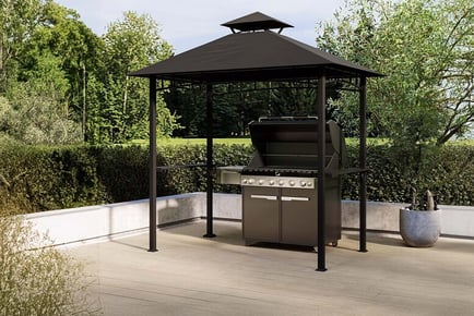 Fortrose Metal BBQ Gazebo - 5FT x 8FT