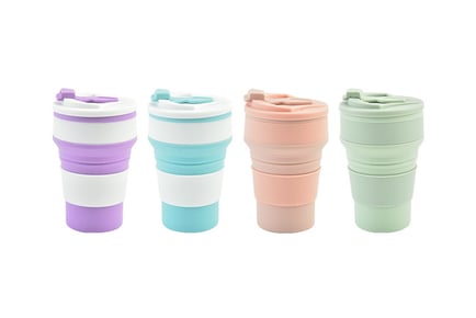 Collapsible Portable Silicone Cup - 2 Size & 4 Colour Options