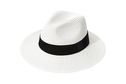 Wide Brim Straw Panama Hat - 5 Colours