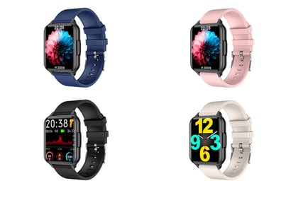 Heart Rate Blood Pressure Sports Smartwatch - 4 Colours!