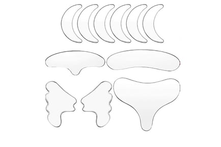 11-Piece Reusable Silicone Wrinkle Pad Set