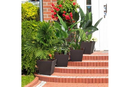 Outsunny Outdoor Planter Pack of 4