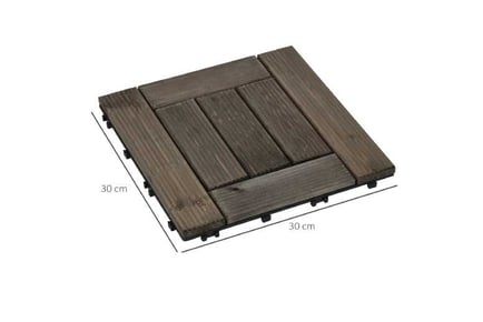 Outsunny Interlocking Decking Tiles