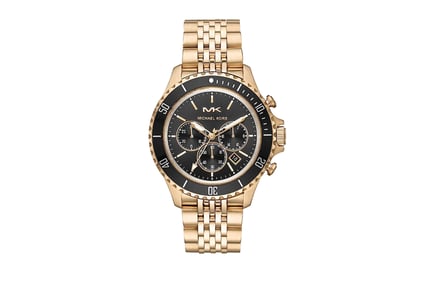 Michael Kors Men's Bayville Chronograph Gold-Tone Watch