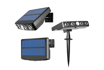 Solar Powered Motion Activated Security Light - 3 Colours