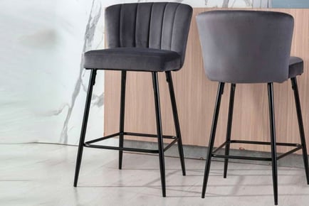 Velvet Bar Stool - 4 Colours