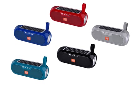 Solar Charging Portable Bluetooth Speaker - 5 Colours