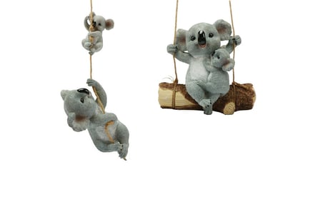Outdoor Hanging Koala Statue - Two Styles!