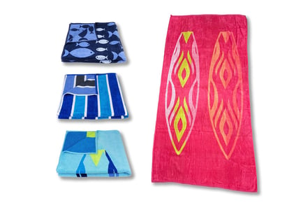 100% Recycled Yarn Beach Towel - 4 Designs