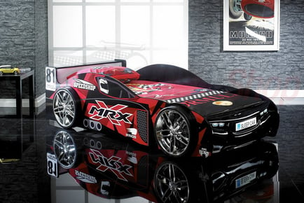 Kids Black MRX Car Bed