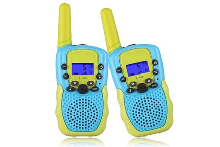 Long range 2pc Kids Walkie Talkie set w/ Flashlight!