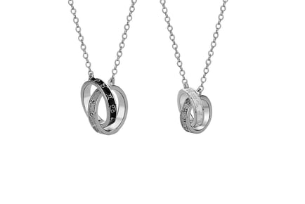Silver Zodiac Sign Couple's Necklace - 2 Options