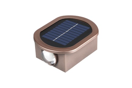 Geometric Outdoor Solar Powered LED Deck Light - 4 Styles and 3 Pack Options