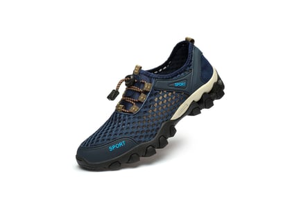 Men's Breathable Mesh Hiking Shoes - 3 Colours & 5 Sizes