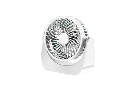 Three Speed Silent Desktop Fan - White, Green, Teal or Navy Blue!