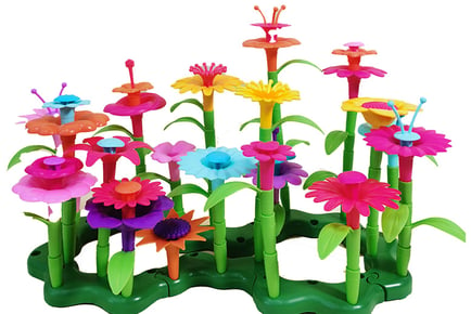 Kids DIY Flower Garden Building Blocks - 3 Options