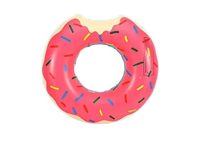 Inflatable Donut Swim Ring - 2 Colors & 5 Sizes!