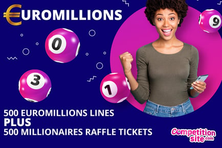 500 EuroMillions Lines & 500 Millionaires Raffle Tickets