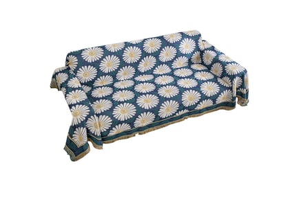 White Daisy Dust Sofa Cover - 4 Sizes!