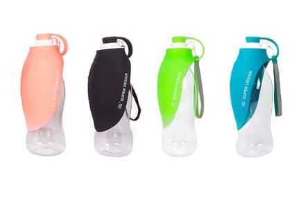 Portable Travel Pet Water Bottle - 4 Colours!