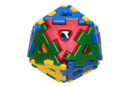 Kids' 80-Piece Giant Interlocking STEM Block Set