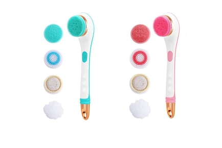 Electric Body Scrubber Brush Set - Pink or Blue