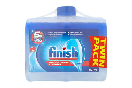 Finish Dual Action Dishwasher Cleaner 250 ml- 4 or 8 Packs