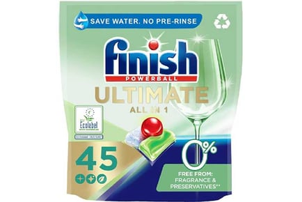 Finish Ultimate 0% Dishwasher Tablets