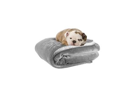 Luxury Sheep Suede Pet Blanket - Grey, Navy or Brown