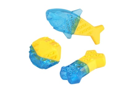 Cooling Dog Teething Chew Toy - 3 Designs