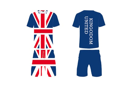 Kings Coronation Union Jack Top & Shorts Set