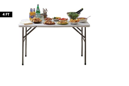 6FT / BLACK: Portable folding picnic table