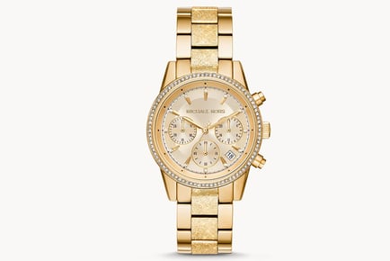 Women's Michael Kors MK6597 Gold-Tone Watch