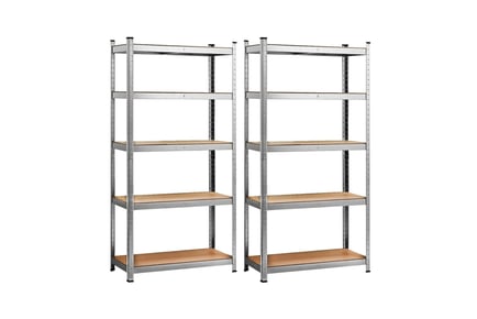 TWO SHELVES: Steel storage shelves - 2 options