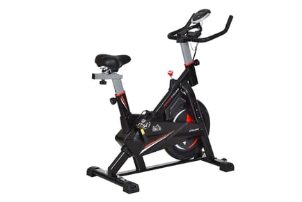 Five Level Steel Exercise Bike with Fitness Tracking Screen!