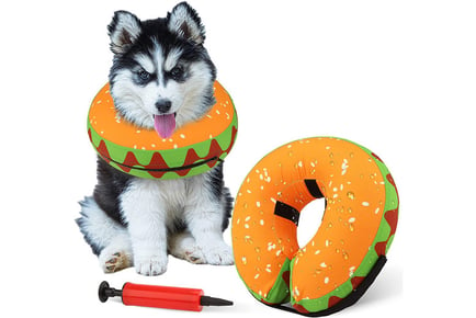 Inflatable Post-Surgery Pet Protective Collar - 4 Sizes