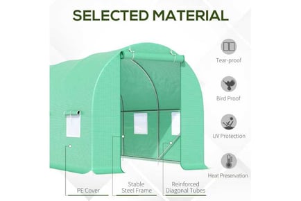 Outsunny Walk-in Tunnel Greenhouse