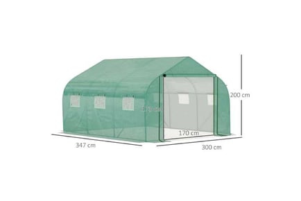 Walk-in Polytunnel Garden Greenhouse