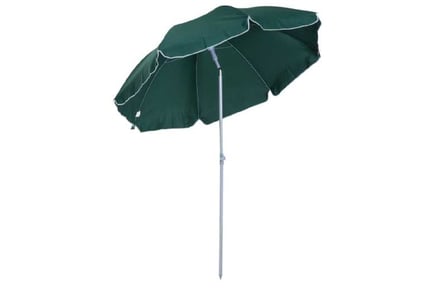 Outsunny 2.2m Deluxe Steel Beach Parasol